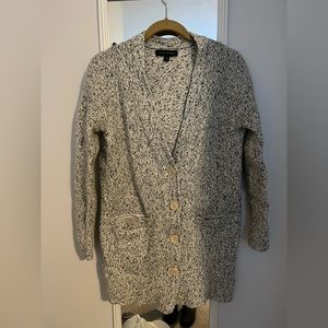 Banana Republic tunic length wool blend cardigan
